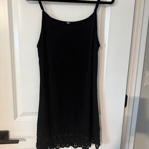 Monoreno Black Adjustable Straps Long Tank  Sz XL
